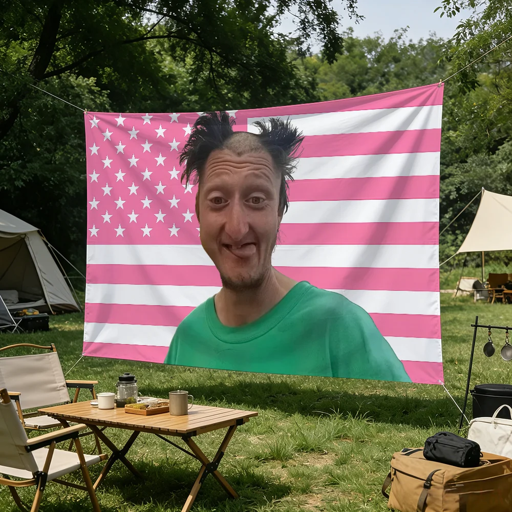 Funny D-Daniel L-Larson flag Advertising Banner for Camping Decoration Outdoor & Garage Wall Hanging Decorations