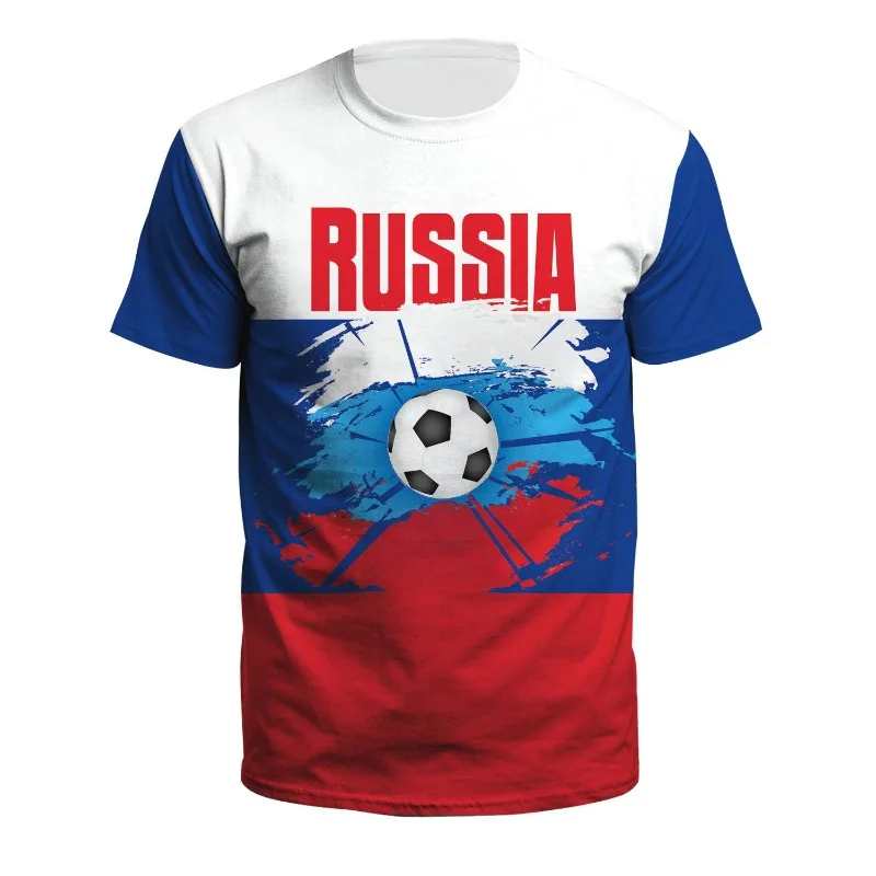 NADANBAO South Korea Team Football Prined T-Shirts O-Neck Short Sleeve Supporter Jersey Summer 3D Print Soccer Top Tee Clothing