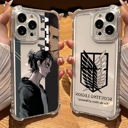 hot Anime New Attack on Titan Phone Case For Xiaomi Redmi 14C 13C 12C K50 K40 Note 13 12 11 10 9S 5G Anti Fall Clear Back Cover