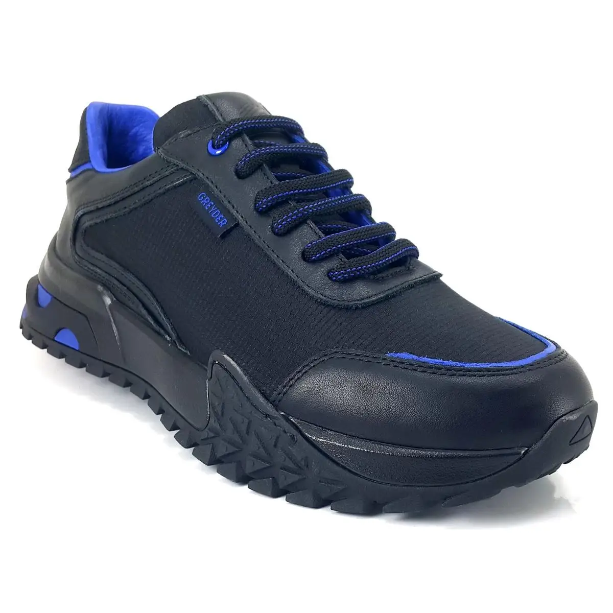 Personalized and Comfortable Black Saks Grader 16440 Men's Sneakers With 2024 Trend New Season Model Leather Polyurethane Shoes