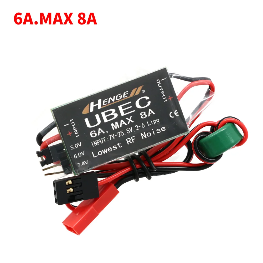 ⚡ Srliya 8A UBEC Spannungsregler – 5V/6V/7,4V Umschaltbar, 7–25,5V Eingang, Leicht, Rauscharm, Ideal Für RC-Hubschrauber & Empfänger