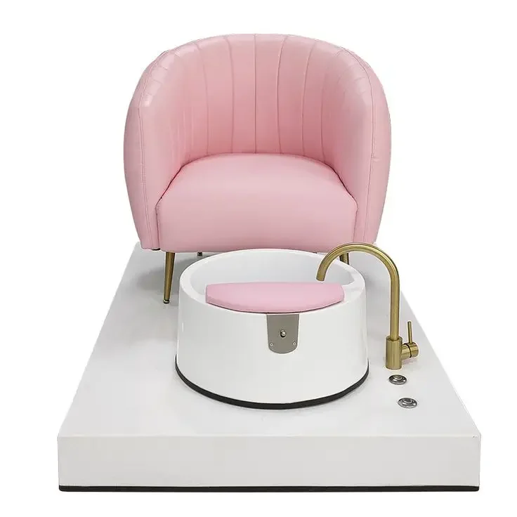 Nail Salon Furniture Nail Pedicure Chair  Salon Pedicure Chair with Magnet Jet Foot Spa Chair with Drain Pump