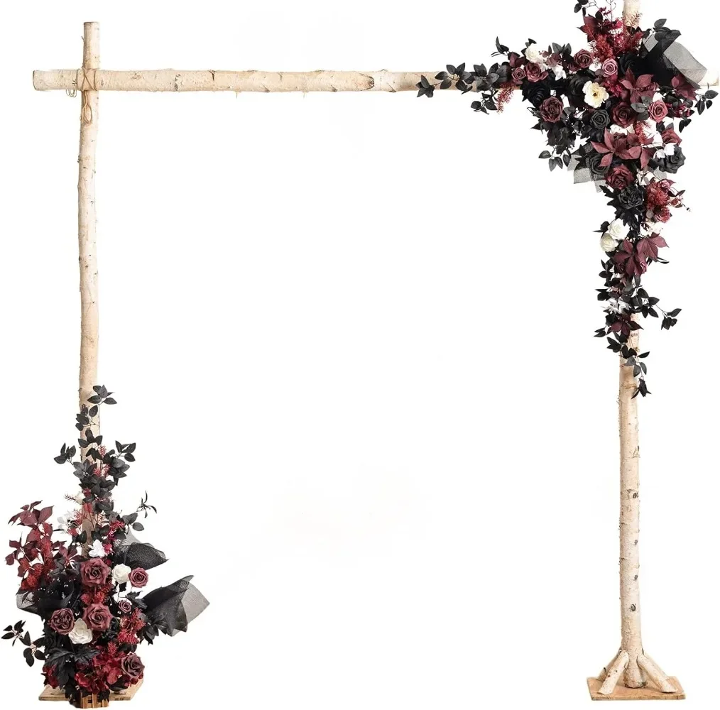 

Wedding Arch Flowers Swag Decorations Set Pack of 2 Floral Ceremony Reception Rose Backdrop Outdoors Party Decor