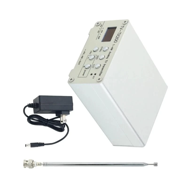 Transmisores analógicos aluminio TV-TX200 con accesorios entrada analógica CVBS 1080p CVBS 1080p