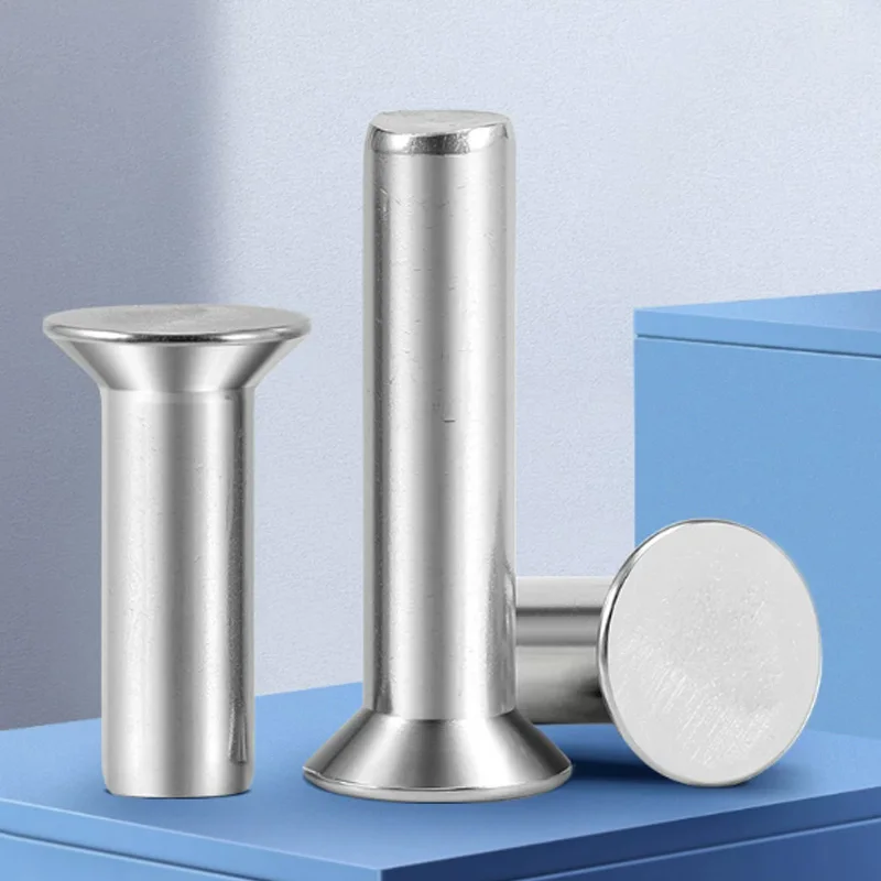 5/10/20/50/100pcs 304 A2-70 Stainless Steel M2 M2.5 M3 M4 M5 M6 M8 M10 GB869 Flat Countersunk Head Solid Self Plugging Rivet