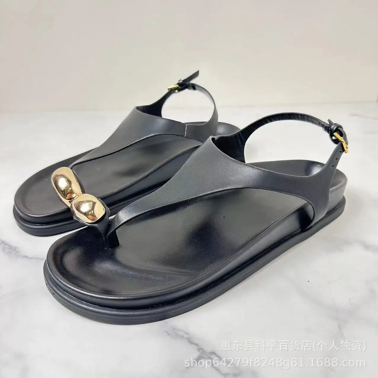 

ZR новая женская обувь с металлической пряжкой, шлепанцы, повседневные женские босоножки на толстой подошве.