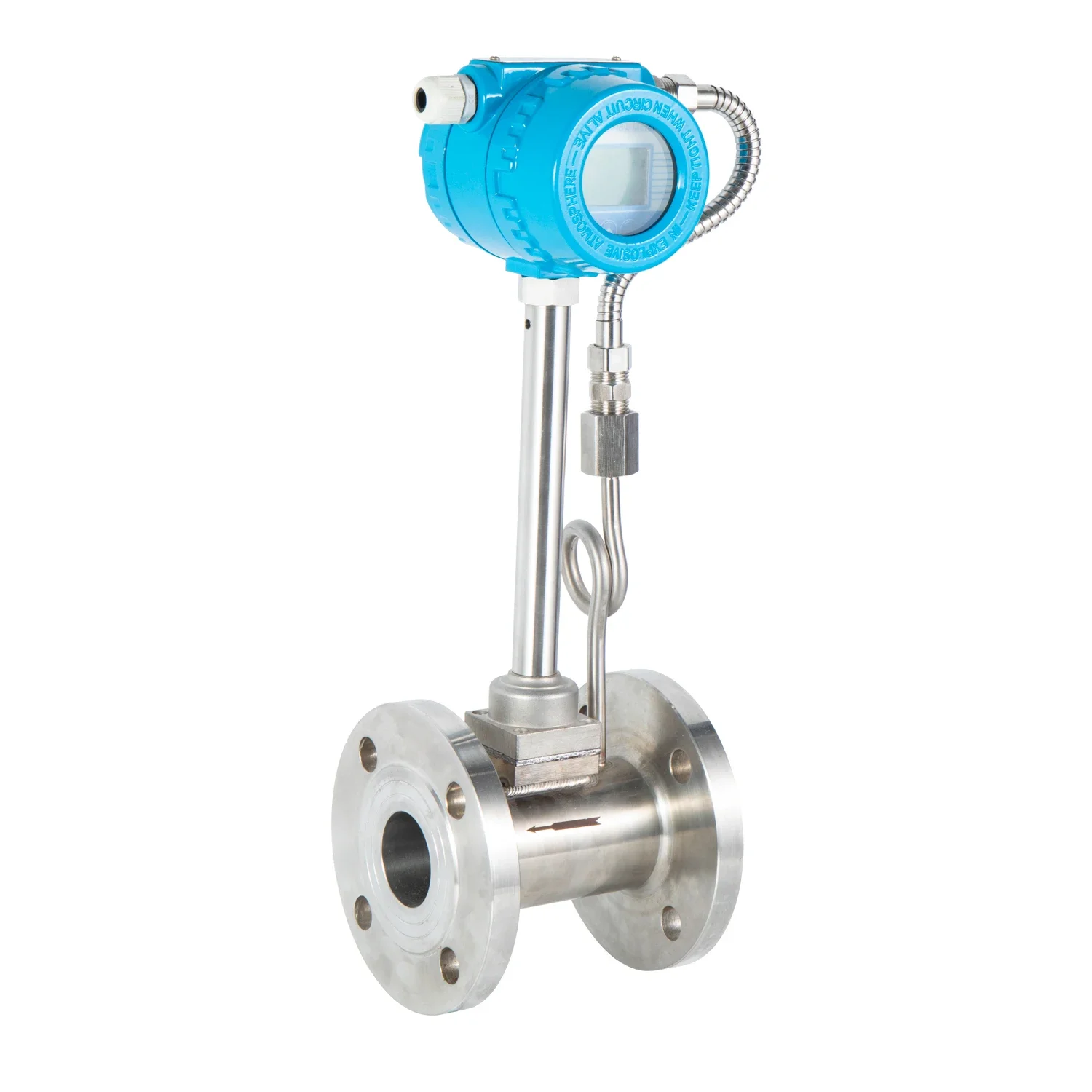 High Temperature High Pressure Vortex Flow Meter with Modbus Communication for Steam Gas Industrial Lab Measurement