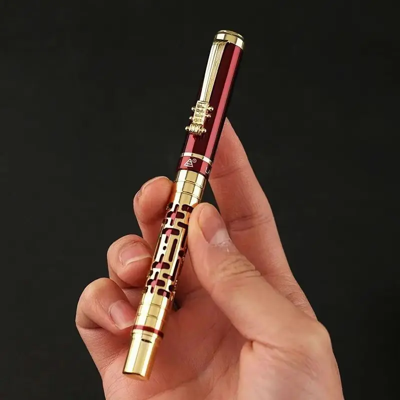 Luxury Hollow Out Fountain Pen High-end Practice Calligraphy Writing Ink Pens School Office Business Pen Students Xmas Gifts