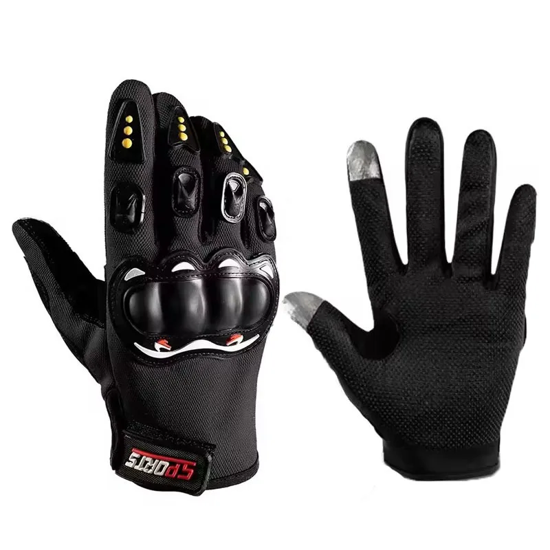Men Touch Screen Full Finger Sports Gloves Breathable Non Slip Gloves for Motorcycle Cycling Off-road Equestrian Outdoor Sports