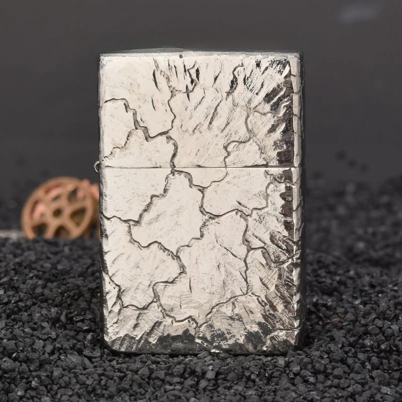 ZORRO 902 white copper gasoline lighter, hand carved lighter, men's gift, smoking accessories