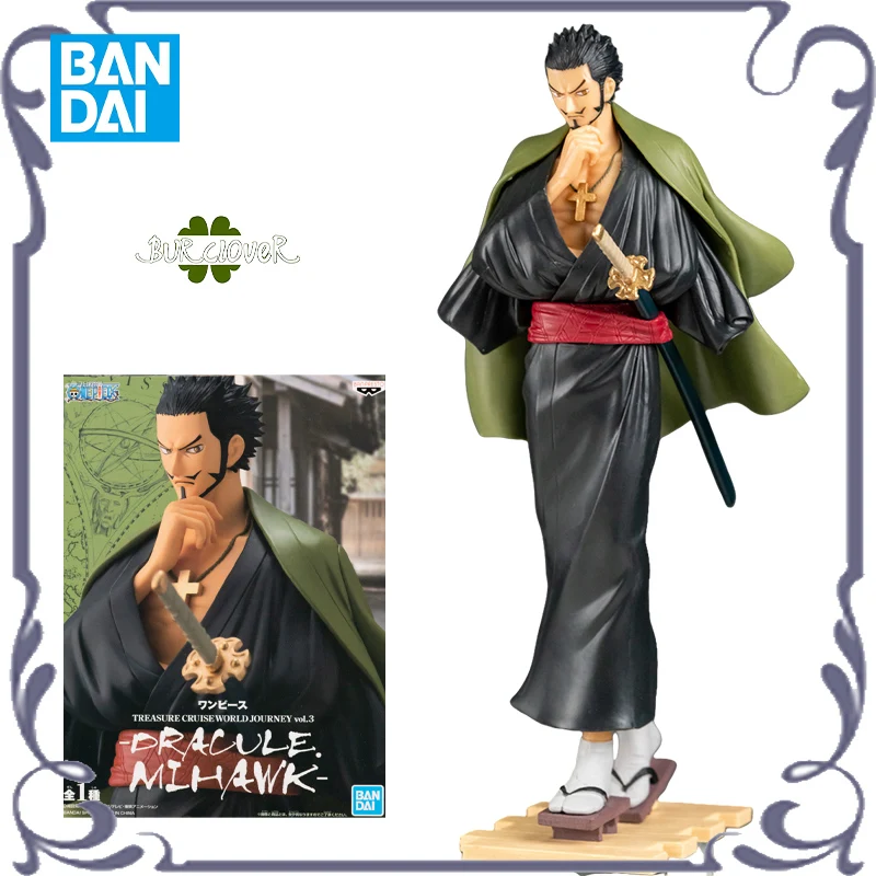 

BANDAI Original BANPRESTO Anime One Piece Series TREASURE CRUISE WORLD JOURNEY Vol.3 DRACULE MIHAWK Anime Action Figure