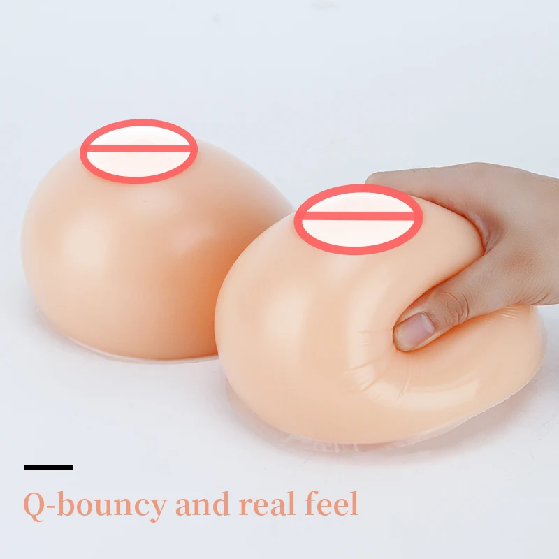 ONEFENG 500-1600g/pair STD New Style Soft Silicone Fake Breast Forms  Comfortable False Boobs Chest Enhancement Wholesale Retail