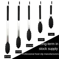 Manufacturer direct sales nylon food tongs food clips kitchen multi-function tongs bread tongs steak salad tongs
