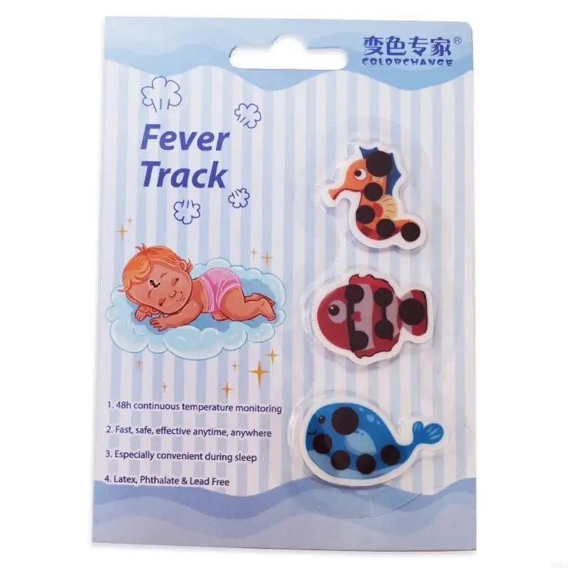 

R66D Fever Track Stickers Fever Continuous Monitor for Kid Bathing Sleeping