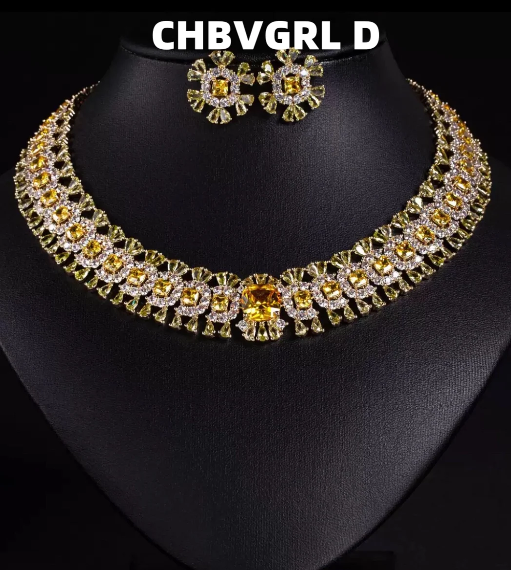 

[Luxury] Elegant flower earrings and necklace for women, high-end feeling, super shiny flowers, party jewelry, wedding jewelry