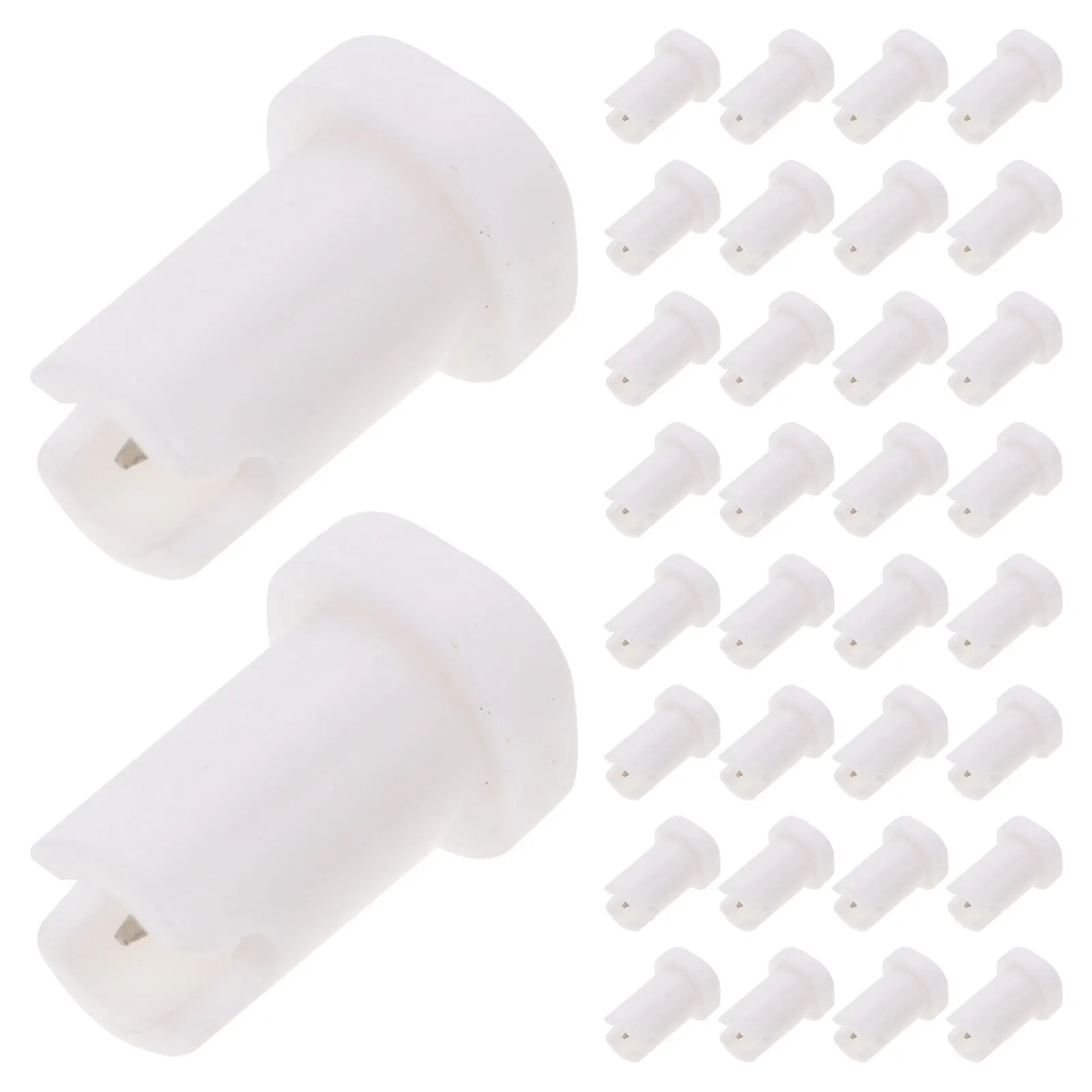 100 Stuks Wimper Lijm Fles Naald Vervanging Nozzle Pin Anti Verstopping Lash Extension Levert Fles Onderdelen Lijm Vervanging Hoofd