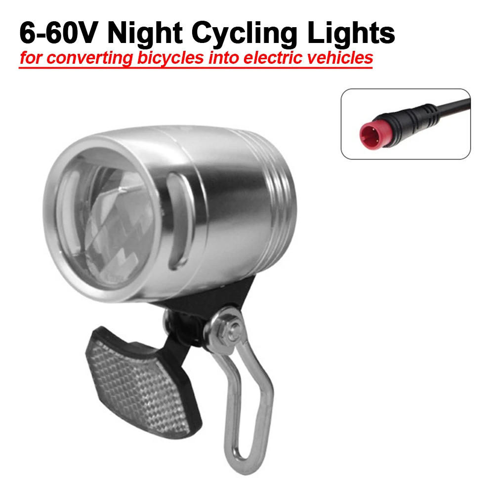 

Фара QD260 5 Вт для преобразования велосипеда в электронный велосипед — ночной светильник 6-60 В с вилкой WP/SM, велосипедные фонари