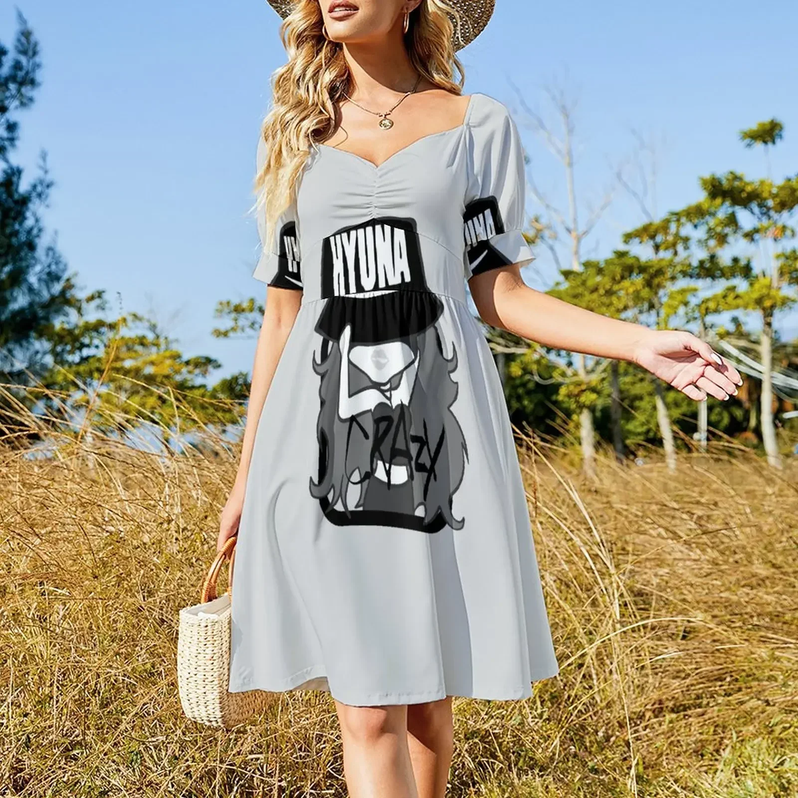 4MINUTE HyunA Crazy Sleeveless Dress party dress women elegant luxury Beachwear Dress