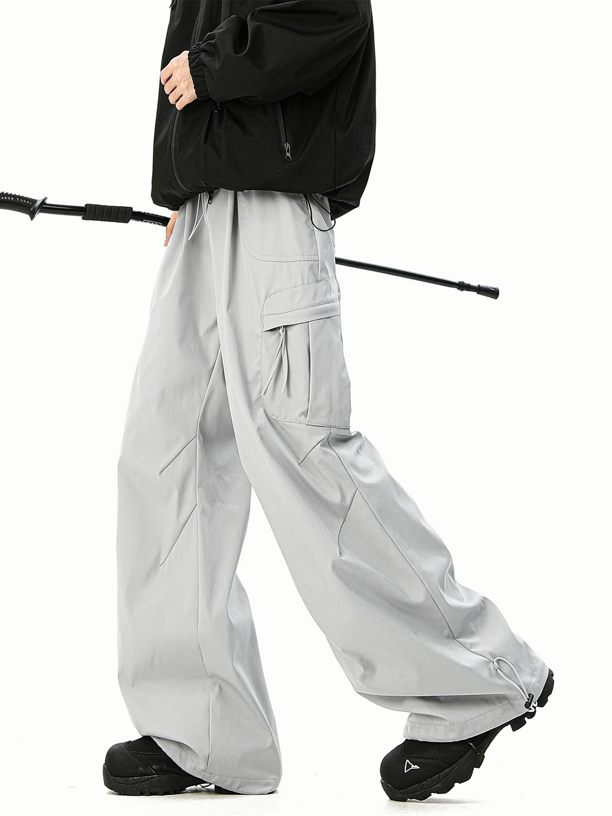 

Американские функциональные спортивные брюки-карго, мужские летние модные десантники, рабочая одежда, свободные прямые повседневные длинные брюки