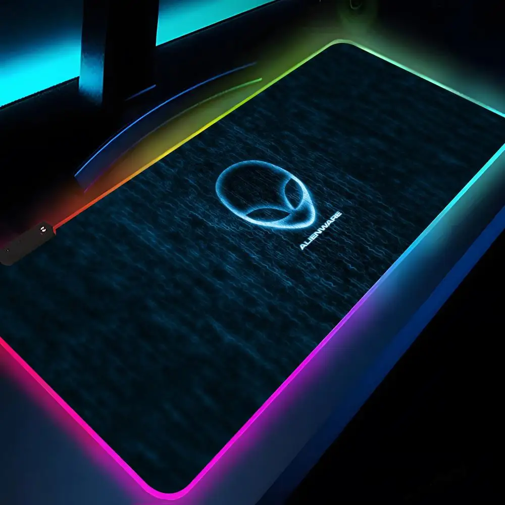 Alienware Mouse Pad Rgb Xxl Laptop Mat Gaming Mousepad Backlit Keyboard Gamer Girl Table Pads Desk