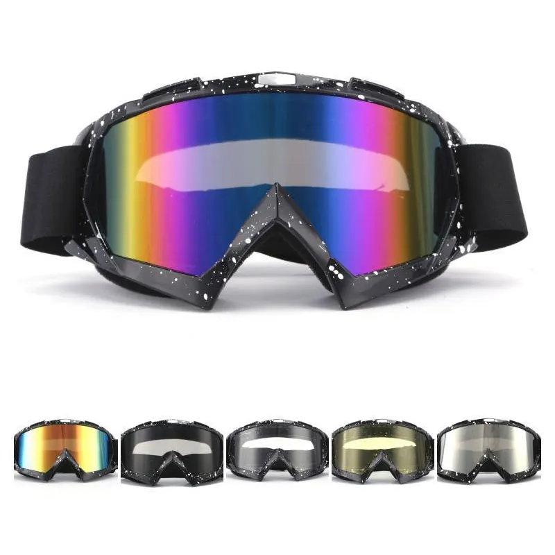 Motorcycle Helmet Goggles Tactical Sports Game Glasses Airsoft Paintball Eye Protection Outdoor Riding Windproof Gear QG264S