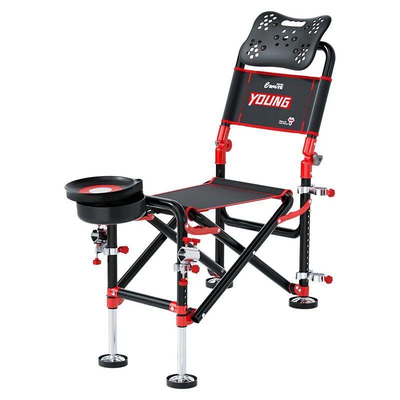 Fishing chair can be lifted, foldable and portable multi-functional fishing chair