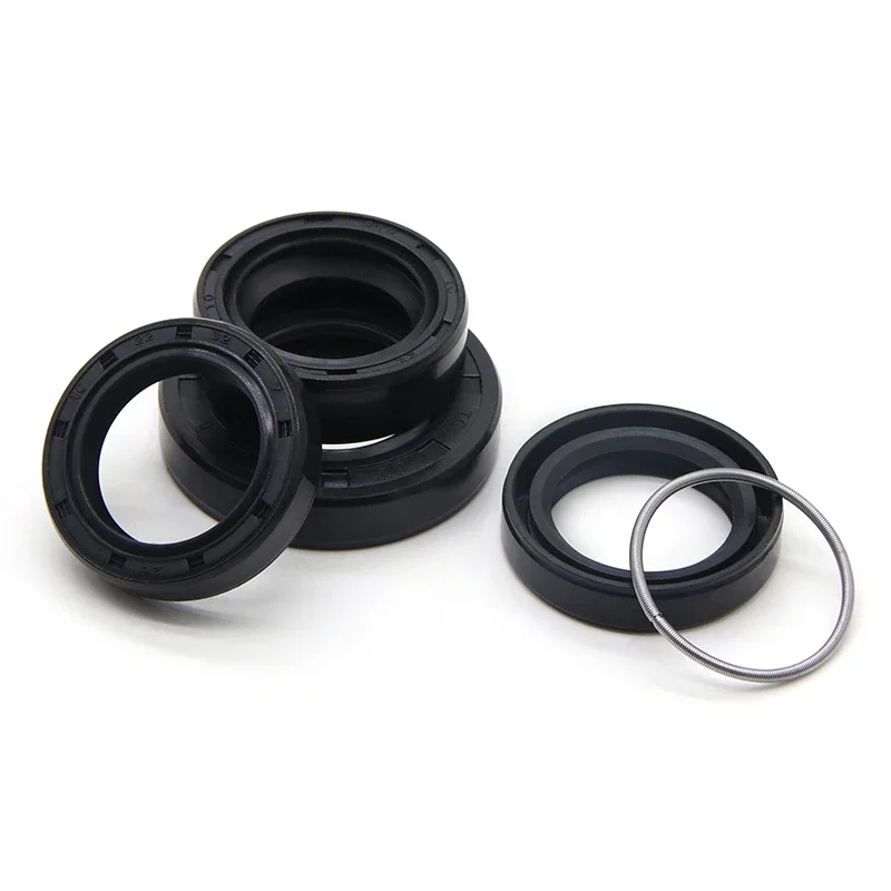 5/10pcs ID 22mm NBR Oil Seals TC-22/32/35/38/40/42/45/47/48/50/52*5/7/8/10mm Nitrile Rubber Shaft Double Lip Gasket  Black