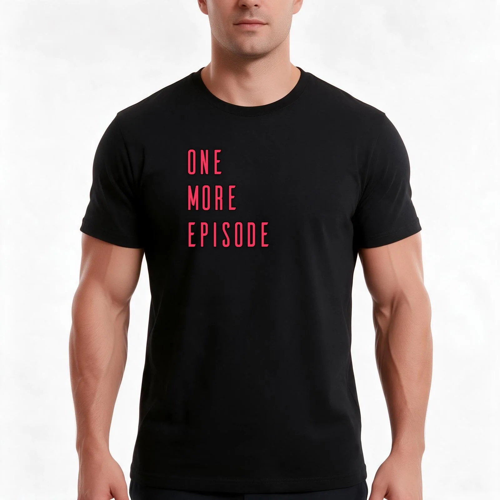 One More Episode T-Shirt Summer Casual Cotton Tee Oversized Streetwear Tops Vintage Graphic Print Loose Fit Short Sleeve