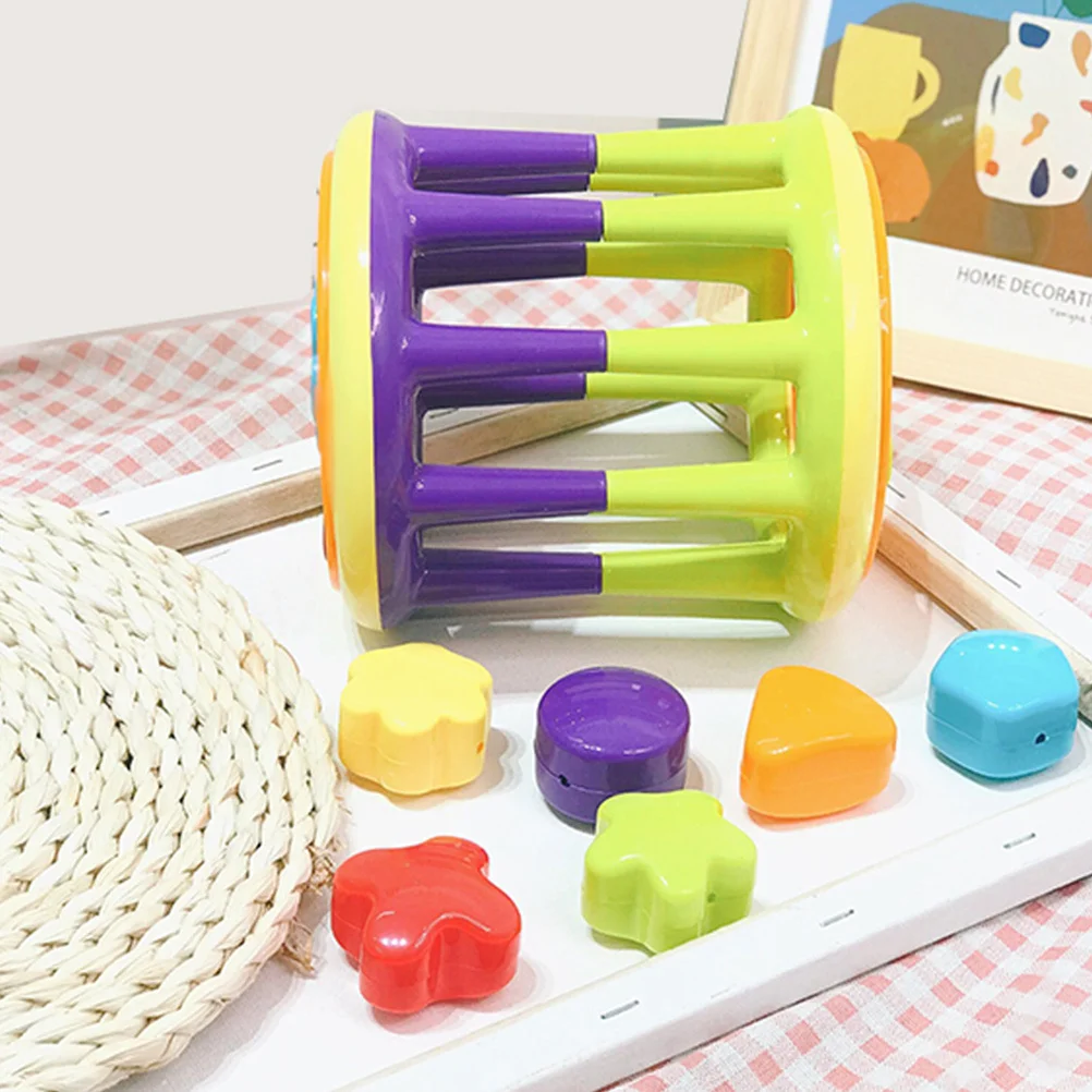 Rolo de brinquedo de desenvolvimento seguro de plástico educacional precoce com campainha infantil recém-nascido