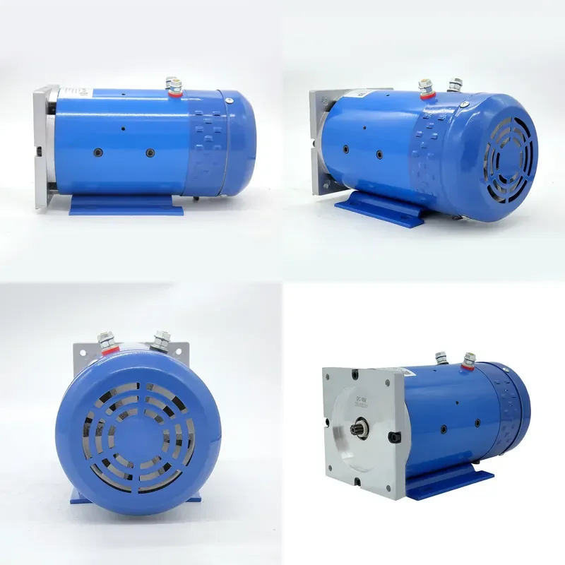 for 72V DC Motor 1.5KW Hydraulic Oil Pump Motor 3500 RPM 9 Tooth Spline Brushed DC Motor