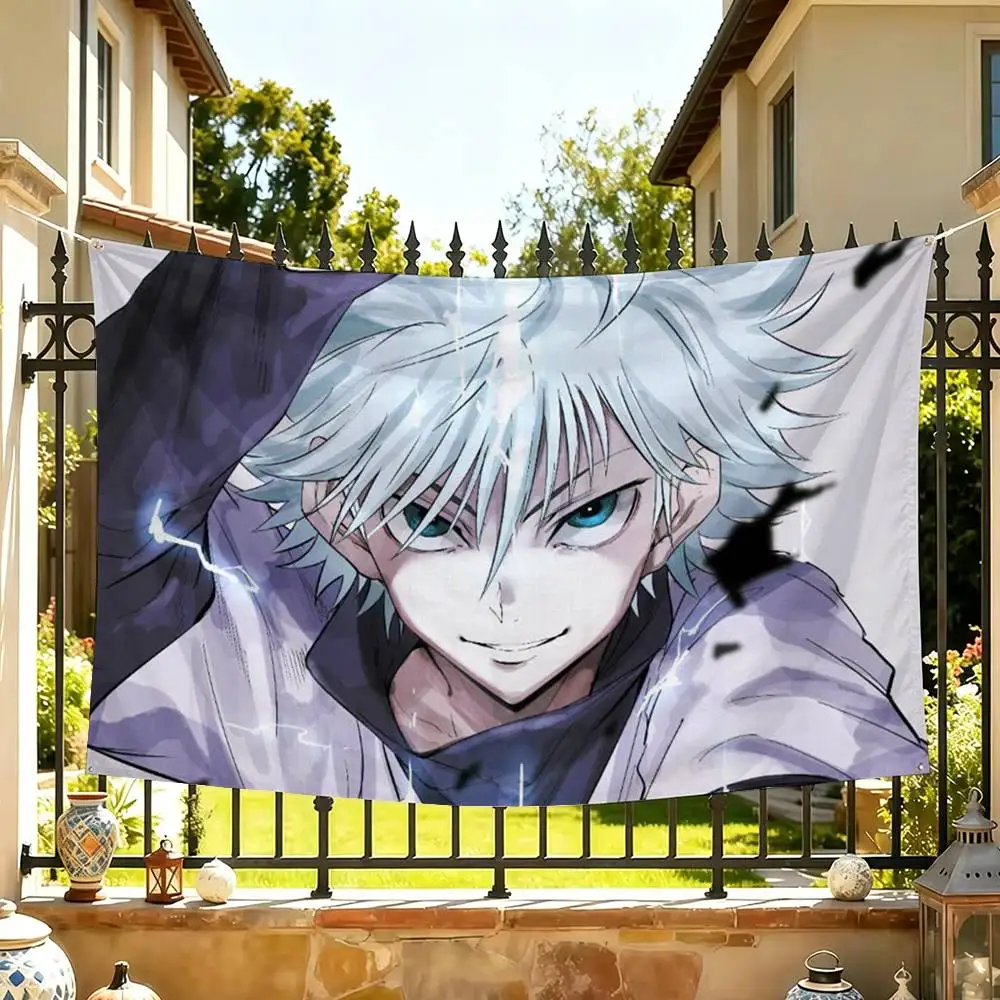 Killua Zoldyck Flag Suitable For Party Club Outdoor Interior Wall Decoration Banner Fans Gift