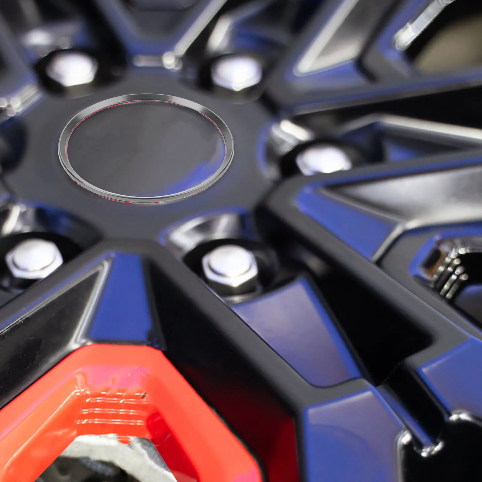 

4Pcs Vehicle Tire Cap Ring Elegant Wheel Hub Trim for Robust Material Simple Installation Car Styling Part