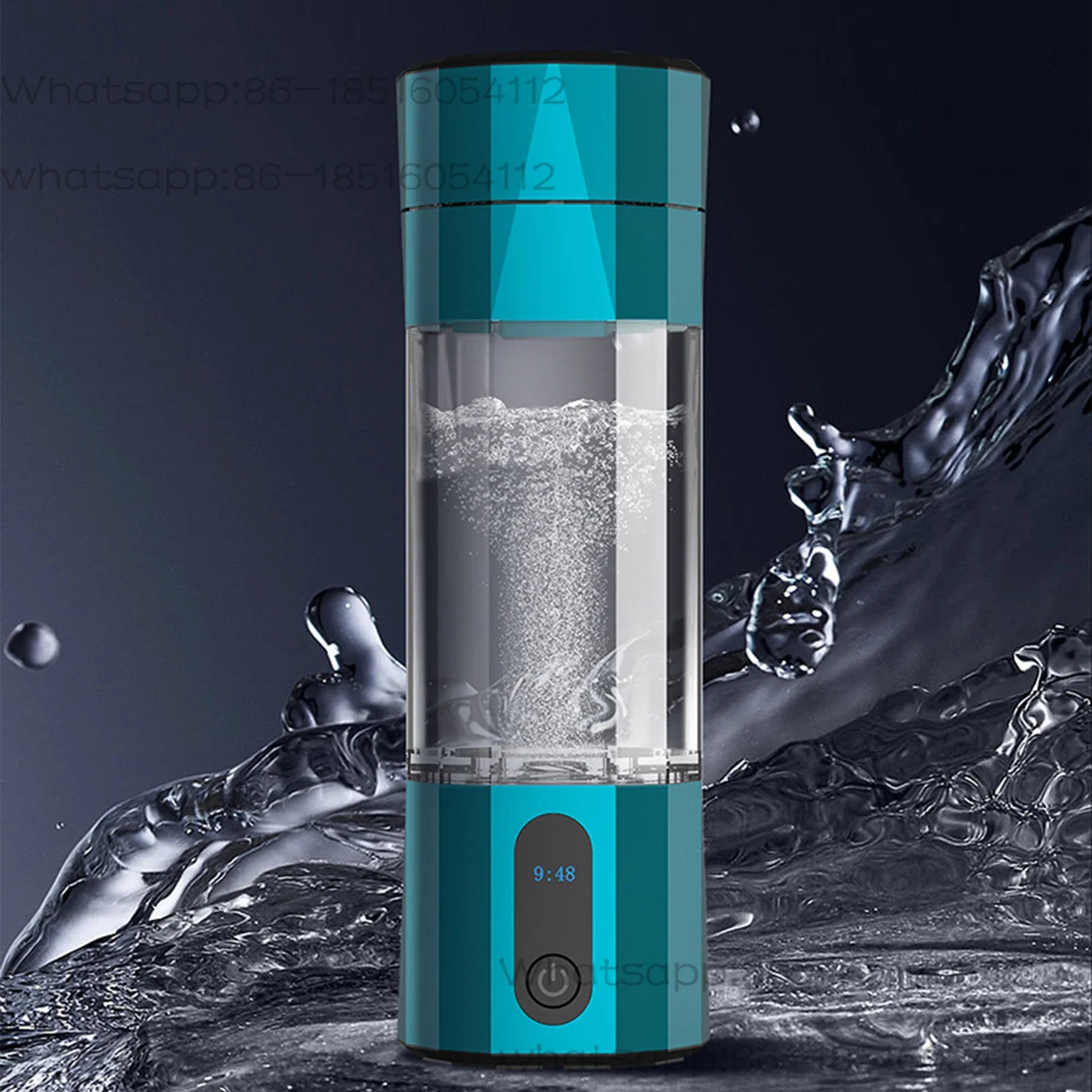 10000PPB Intelligent Hydrogen Rich Water Bottle, Electrolysis Hydrogen Water Generator Portable Water Filter Mug