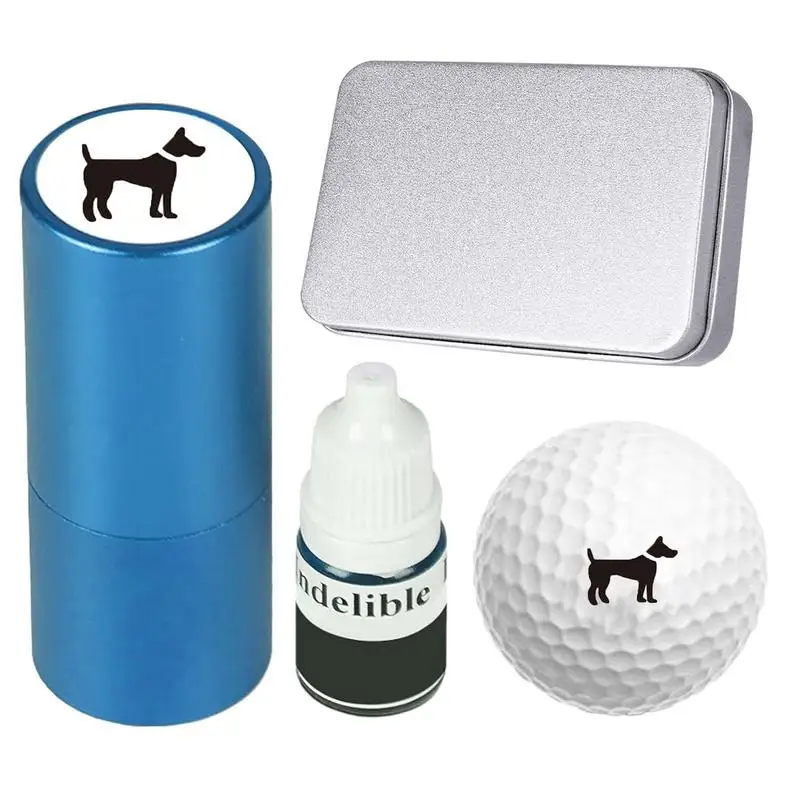 Golf Ball Stamper With Refillable Ink Stamp Marker ImpressionSeal Quick-dry Multicolors Golf Adis Accessory Symbol Golfer Gifts