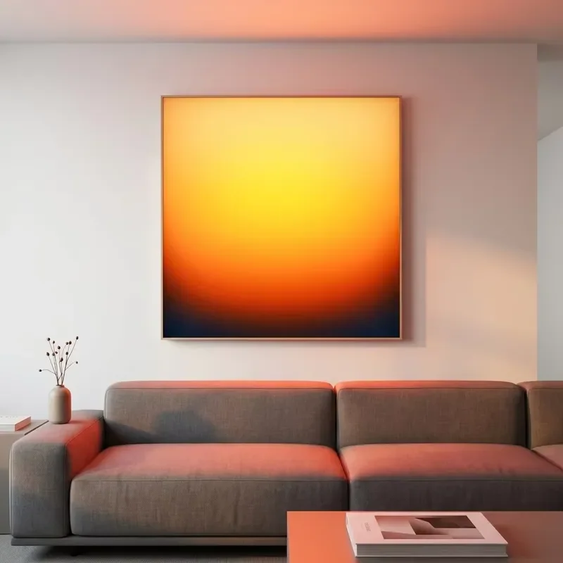Adjustable Brightness LED Mural Art Frame Sunset Landscape Acrylic Light Box Dimmable Backlight Decorative Picture Wall Art