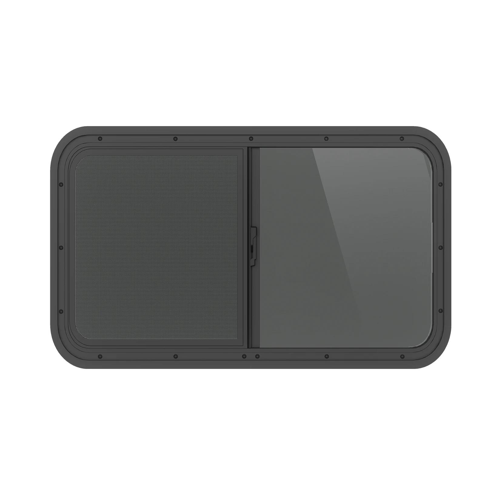 700×423mm Horizontal Sliding RV Window, Camper Trailer Side Window With Insect Screen For Caravan Motorhome Replacement