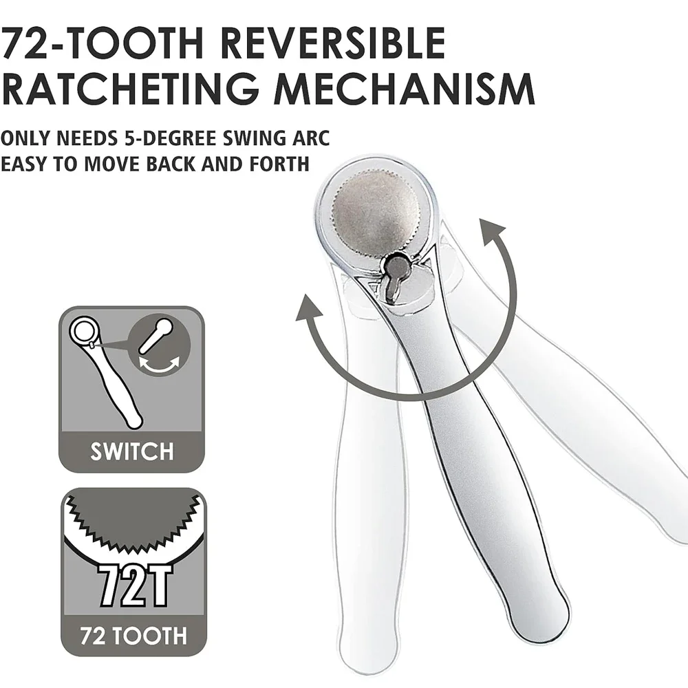 28/32 in 1 Mini Ratchet Wrench Set with Right Angle Offset 1/4\