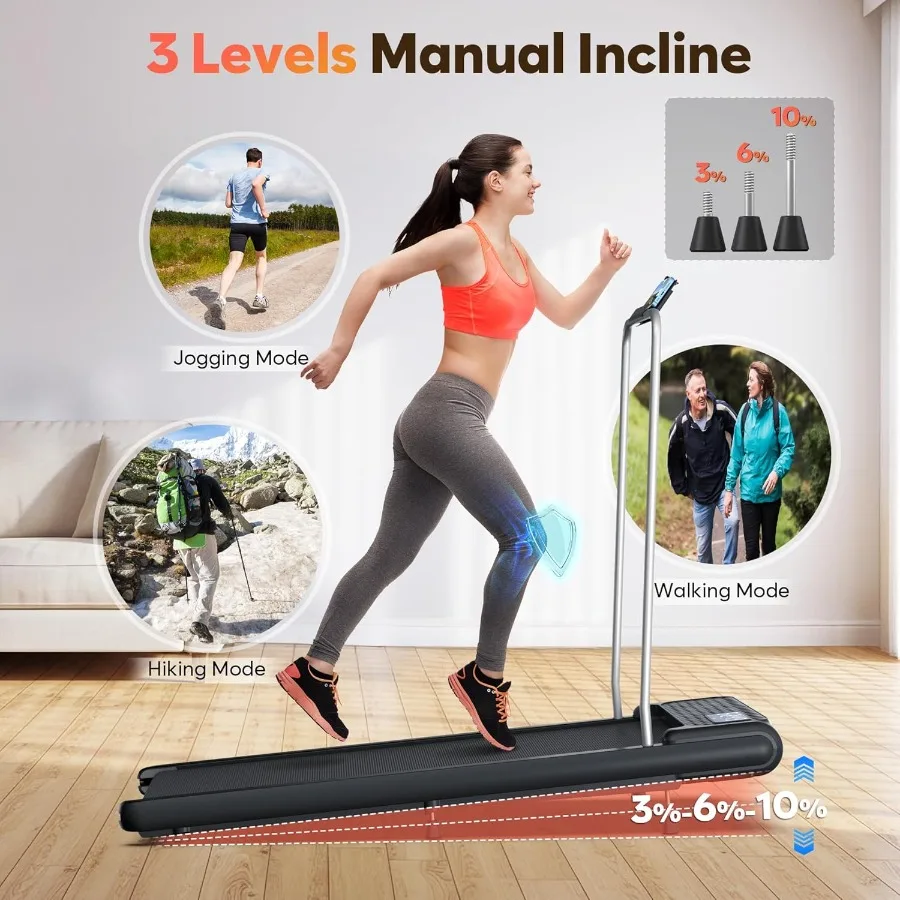 10 وسادات مشي مائلة مع شريط مقود للمنزل والمكتب وشقة صغيرة تحت المكتب مع وضع تسلق المشي لمسافات طويلة لـ Eff #3