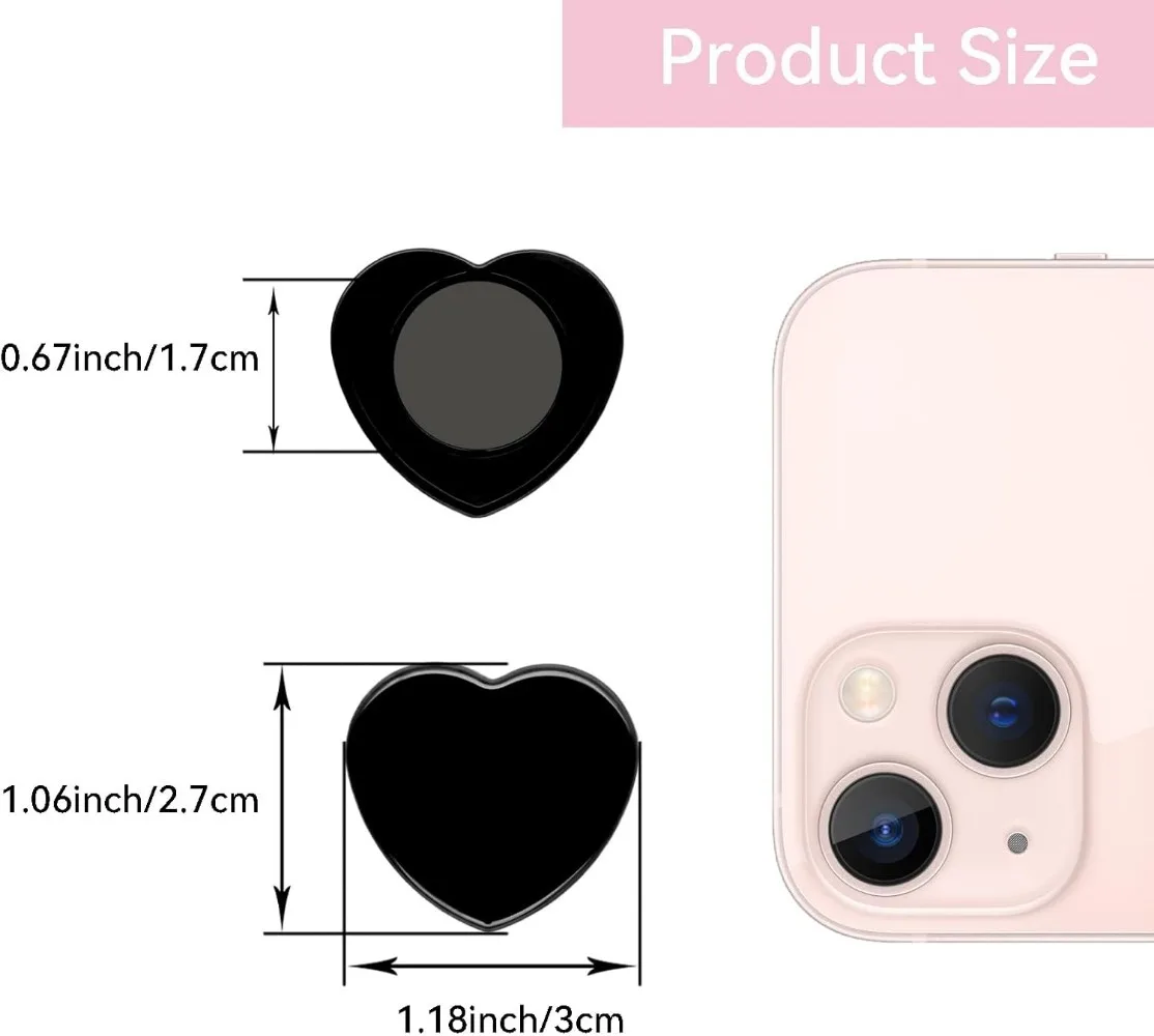 30 sztuk czarnych magnesów w kształcie serca do lodówki – mocne, wytrzymałe, do domu i biura