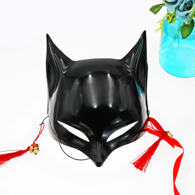 

Fox Demon Pure White Pure Black PVC Mask Cosplay Cartoon