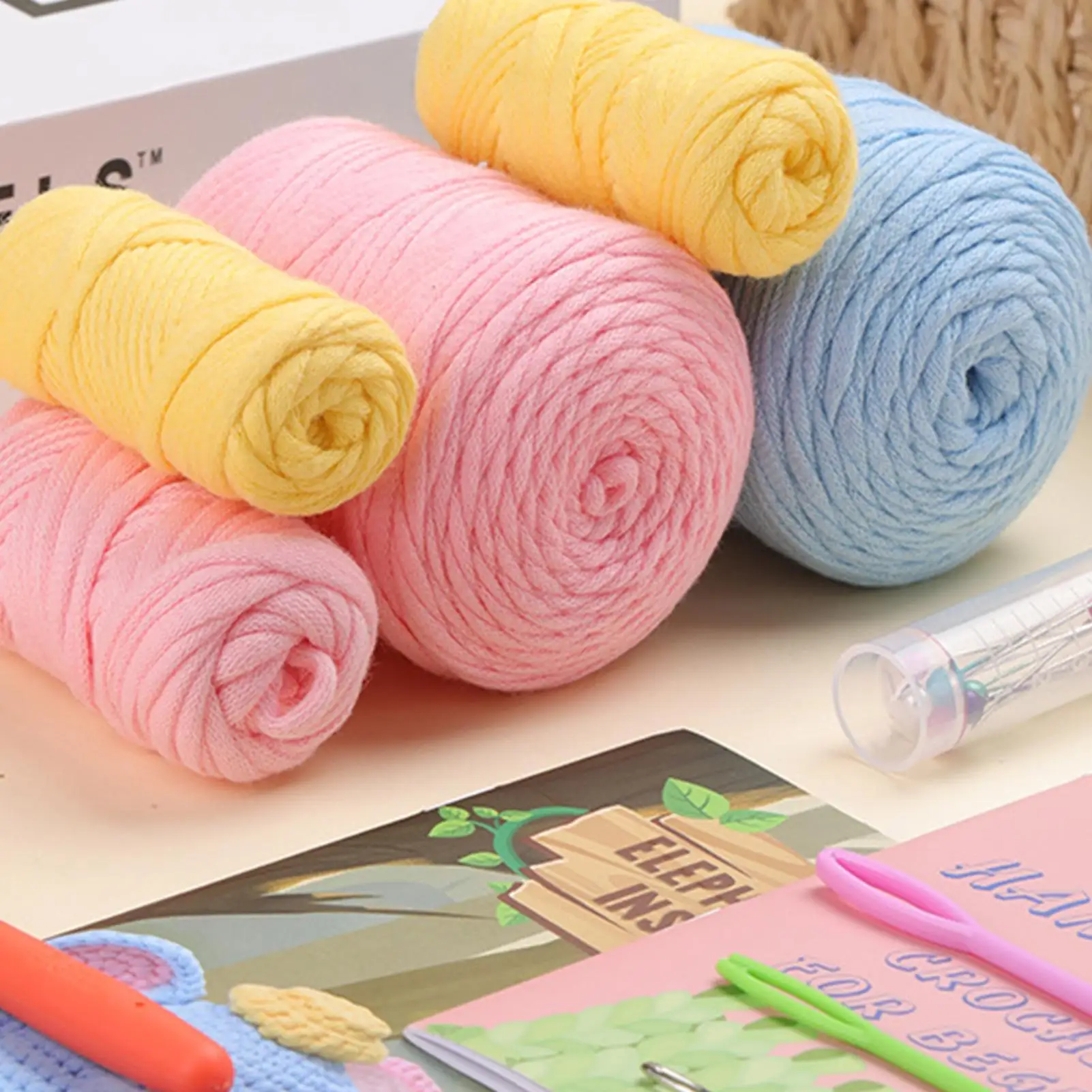 Crochet Kit Elephant Crocheting Accessories Crochet Set For Adults Birthday Holiday Women Kids Craft Teens Art Hobby