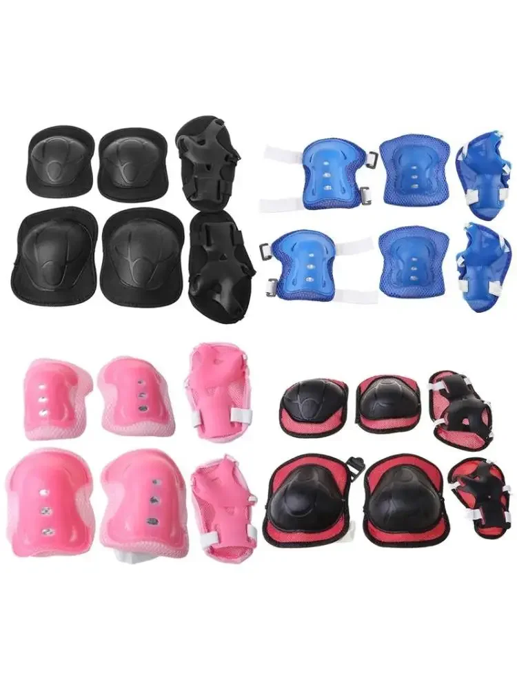 AliExpress NONE 6Pcs Kids Protective Gear Set Knee Pads For KidsToddler Knee Elbow Pad With Wrist Guards 3 In 1 For Skating Cycling Bike Scooter