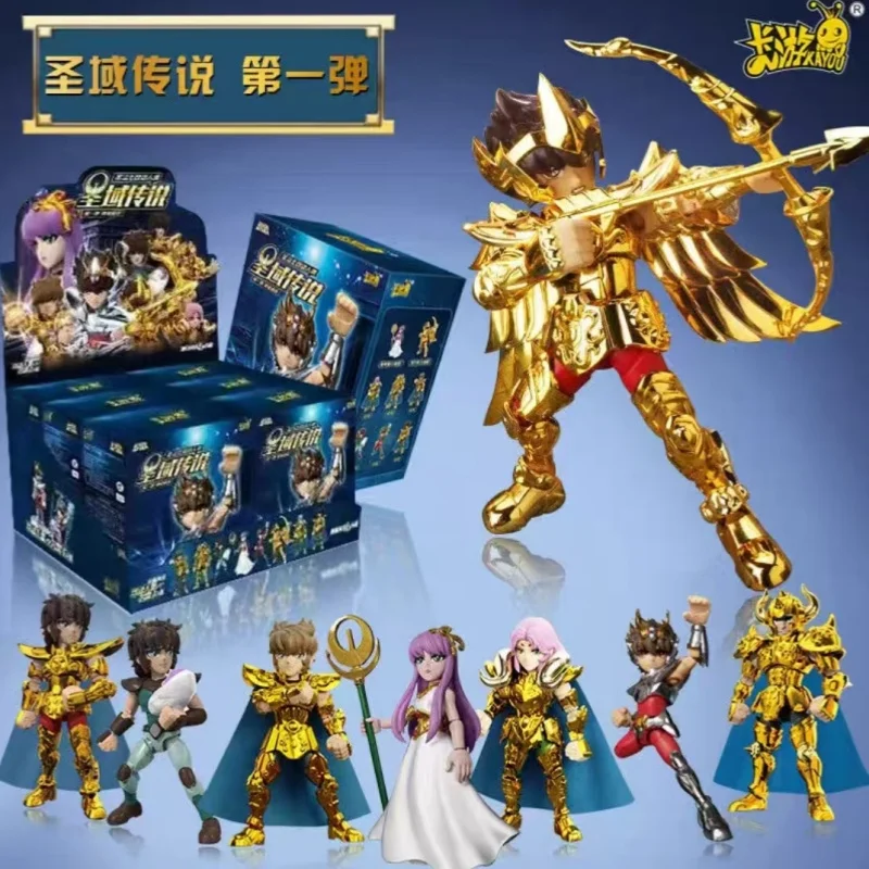 In Stock KAYOU Saint Seiya Figure Holy Cloak Awakening Peripheral Doll Model Rare Kayou Figure Anime Game Hobby Gift Toys