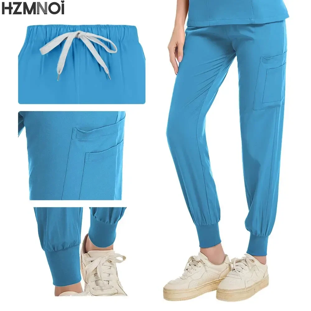 الطبية معاطف للأطباء والممرضات الزي الجراحي امرأة فرك مجموعة صالون تجميل ملابس العمل الدعك السريرية أعلى السراويل سبا التمريض تونك البدلة