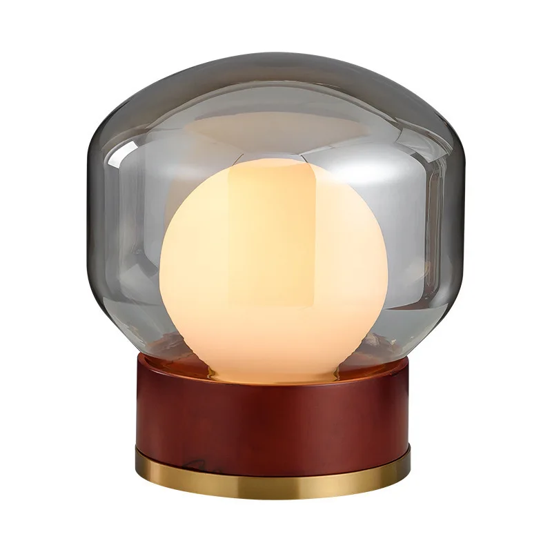 

Nordic solid wood study desk lamp, creative bedside decorative desk lamp