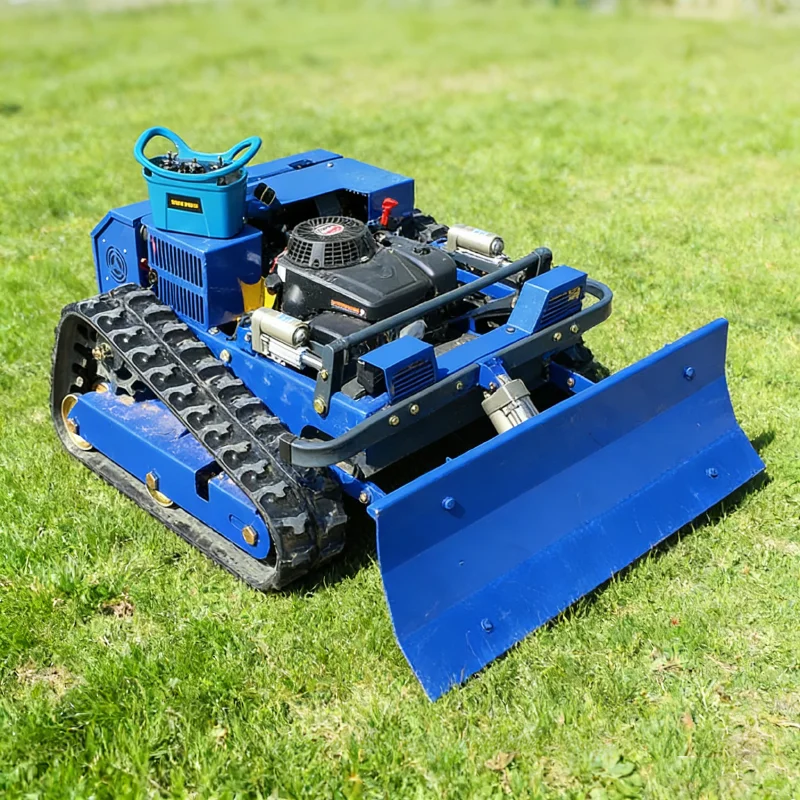

Customized Hilly Terraced Field Track Remote Control Mower 30 ° Climbing Stability Mountain Reclamation Weed Trimming Equipment