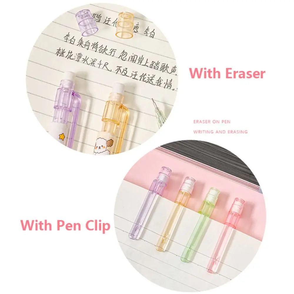Cartoon 2.0MM 2B Automatic Pencil Press Type Stationery Movable Pencil Come With Eraser Mechanical Pencil School Office