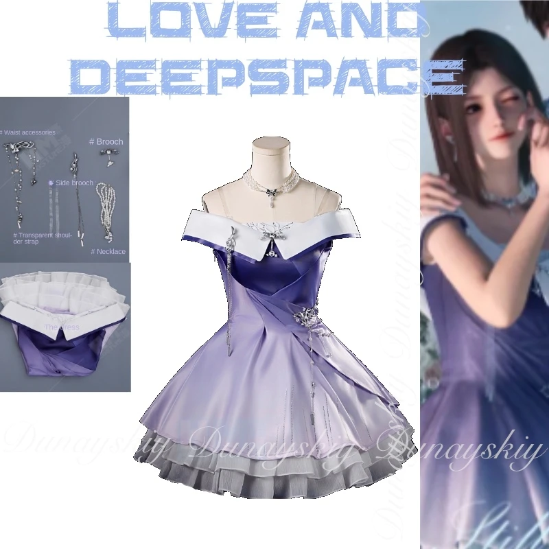 

Love and Deepspace Game Deepspace Hunter A Player With 520 Galactic Whispers Dress With Accessories Cosplay Costume Full Of Suit