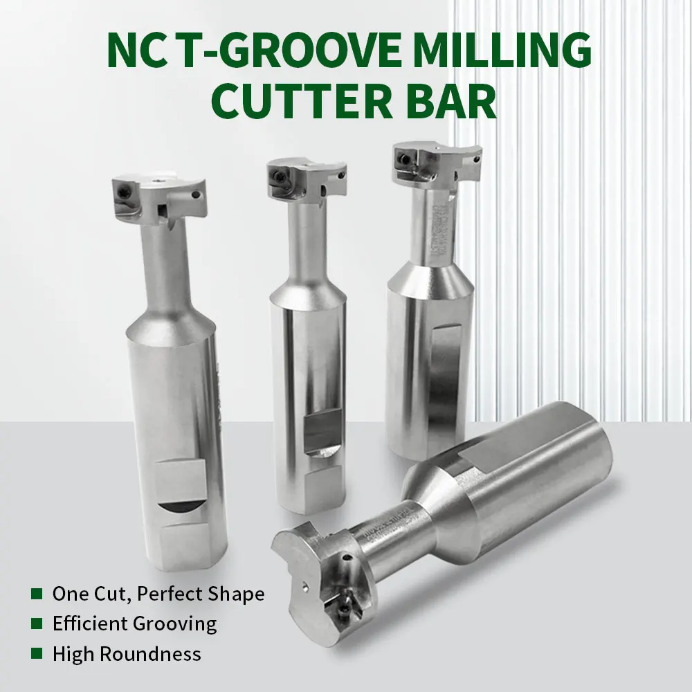 CNC Lathe Machine ATS12mm T-Slot Milling Cutter Rod 150 Holder Tool Three Sides Slotted Milling Cutter Bar Use CPMT080204 Insert