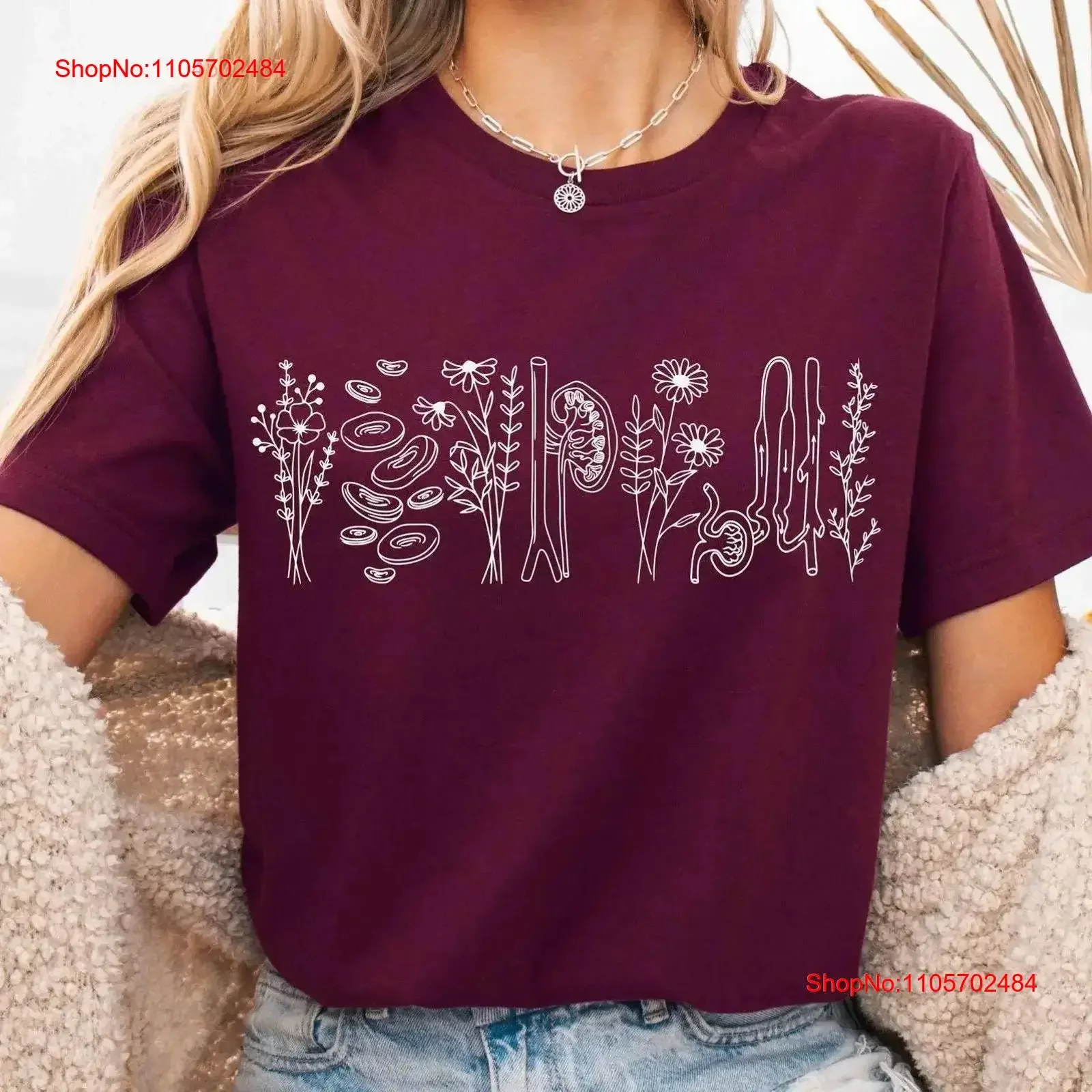 Nephrology Nurse T Shirt Dialysis Tech Urology Kidney Anatomy Doctor CNA RN Renal Nursing Medical Graduation vintage Washed